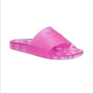 COACH Slide Ulyssa Rubber Slide Translucent Bold Pink Size 10